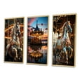 thumbnail image 3 of Designart "A Celebration of Carousel s Timeless Charm" Cityscapes Framed Wall Art Set Of 3 - Multi-Color Carousel Frame Canvas Set For Living Room Decor, 3 of 6