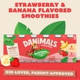 thumbnail image 4 of Danimals Smoothie Strawberry and Banana Split Low Fat Dairy Drink Smoothie Bottles, Multi-Pack, 3.1 fl oz, 12 Count​, 4 of 16