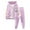 Purple, variant on Hpgjzj Kids Girls Boys 2 Piece Outfits Athletic Tracksuit Toddler Long Sleeve Hoodie Jacket and Sweatpants Set
