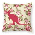 thumbnail image 2 of Carolines Treasures Kangaroo Shabby Chic Roses Square Decorative Outdoor Pillow, 2 of 2