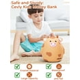 thumbnail image 4 of Cow Piggy Bank for Kids Adults, Cash Box, Unbreakable Coin Box for Boys Kids, Cute Animal Coin Money Bank Birthday Girls Adults, Coin Saving Boxes Room Decor, Brown, 4 of 8