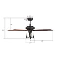 thumbnail image 4 of 52 inch 5-Blade Vintage Candelabra Ceiling Fan with Light & Remote, 4 of 9