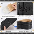 thumbnail image 6 of 1 pc 90.5 x 3.9in Peel and Stick Wallpaper Border Crown Molding Black Self Adhesive Flexible Baseboard Trim Waterproof Mirror Sticky Wall Edging Base Lines Foam for Hotel Home DIY Decor, 6 of 9