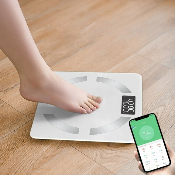 AZXY Weight Scale,Bathroom Scales for Body Weight,Body Weight Scales,LED Bluetooth Digital Scale 500lbs on Clearance,Smart Scale,White