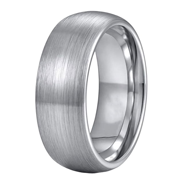Qarigey Anillo a prueba de herrumbre Delicados anillos para los dedos Impermeable Personalidad Retro Elegante Circlet Navidad Distintivo Eminente Moda Ropa, zapatos y accesorios Miscelánea Plata 8 mm Qarigey AP014482-04