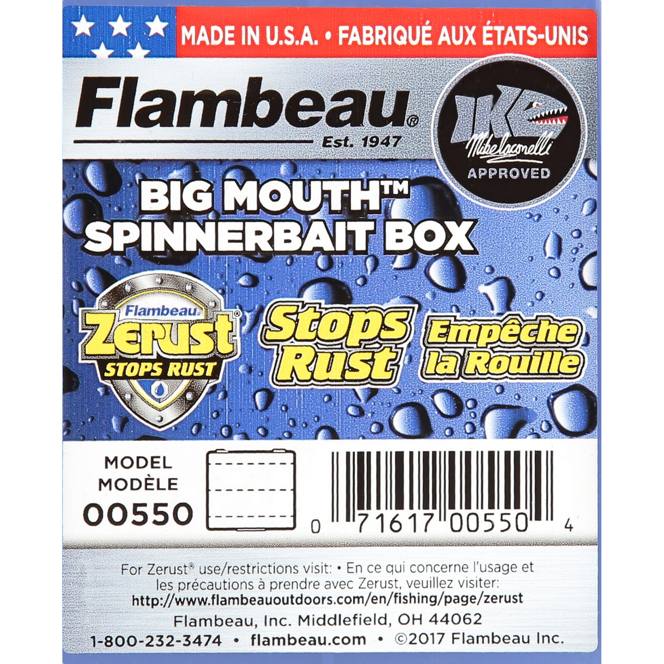 Flambeau 355bmr Big Mouth Tackle Box Blue Swirl 89 Piece Kit