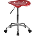 thumbnail image 1 of Scranton & Co Tabouret de Bar Réglable et Siège de Tracteur en Rouge Vin, 1 of 2