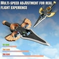 thumbnail image 4 of Flying Battle Sword, Flying Sword Drone, Flying Sword RC Airplane, Gesture & Remote Dual-Mode, 3-Speed 360° Flip Stunt Glider with Autopilot & LED Light, Drop-Proof Toy for Anyone (B-Sensory Style), 4 of 7