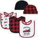 thumbnail image 1 of Set de babero y gorra de algodón Hudson Baby Christmas Tree Farm, 1 of 2