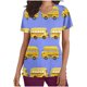 thumbnail image 2 of Fiudx Camisas para Mujer Blusa de Lactancia con Bolsillos y Manga Corta con Cuello En V y Estampado En Barbacoa para Mujer, 2 of 5