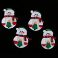 thumbnail image 4 of 4 piezas de cubiertos para fiesta de Navidad, vajilla, tenedor, cuchara, bolsa y funda Muñeco de nieve 1, 4 of 9
