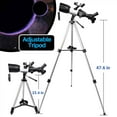 thumbnail image 2 of USCAMEL Telescope for Adults with 3 Rotatable Eyepieces, 70mm Aperture 400mm Telescope, 16x-133x Beginners Astronomy Refractor Telescope for Moon Viewing w/Barlow Lens, 2 of 10