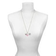 thumbnail image 3 of Delight Jewelry Silvertone Large Believe with Ribbon Heart - Hot Pink Heart Nurse Strong Zoe Necklace, 3 of 4