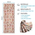 thumbnail image 2 of Pink Boho Bohemia Rainbows Hearts Stars Pattern Hot Yoga Mat Towel Non Slip for Hot Yoga - Quick-Drying Yoga Mat Cover with 4 Corner Pockets with Travel Bag - Hot Yoga Towel Non Slip 74"x26", 2 of 6
