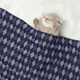 thumbnail image 2 of Pofeuu Purple and Blue Squares Print Puppy Blanket,Dog Blankets,Pet Blanket Cozy Cat Blankets for Indoor Cats, Fuzzy Pet Blanket for Kitten Doggy Dog Blankets-Large, 2 of 8
