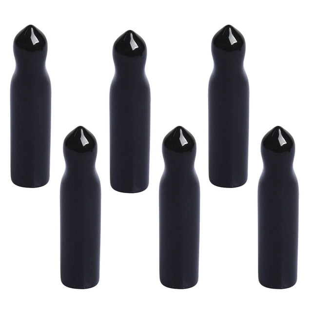 UPOUART 6Ud Tapas De PVC Para De Licor Con Vertedor Y Color Negro Para Hogar