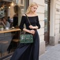 thumbnail image 5 of FORMRS Women Crossbody Purse with Chain Strap Vegan Leather Shoulder Handbag, Red Christmas Trees, 5 of 7