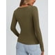 thumbnail image 4 of Remera PRETTYGARDEN de canalé manga larga con escote redondo, talle M, 4 of 4