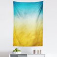 thumbnail image 1 of Yellow and Blue Tapestry, Surf Waves Ocean Beach Exotic Dreamy Gradient Toned Blurry Landscape, Fabric Wall Hanging Decor for Bedroom Living Room Dorm, 5 Sizes, Sky Blue Yellow, by Ambesonne, 1 of 1