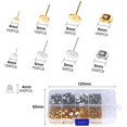 thumbnail image 2 of Pendientes de metal en blanco Foohvr con cierres de mariposa y goma transparente 1420 piezas, 2 of 4