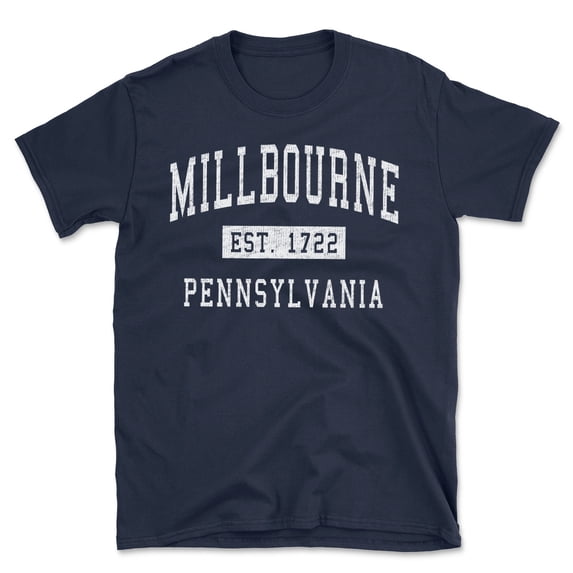 Millbourne Pennsylvania Classic Established Men's Cotton T-Shirt
