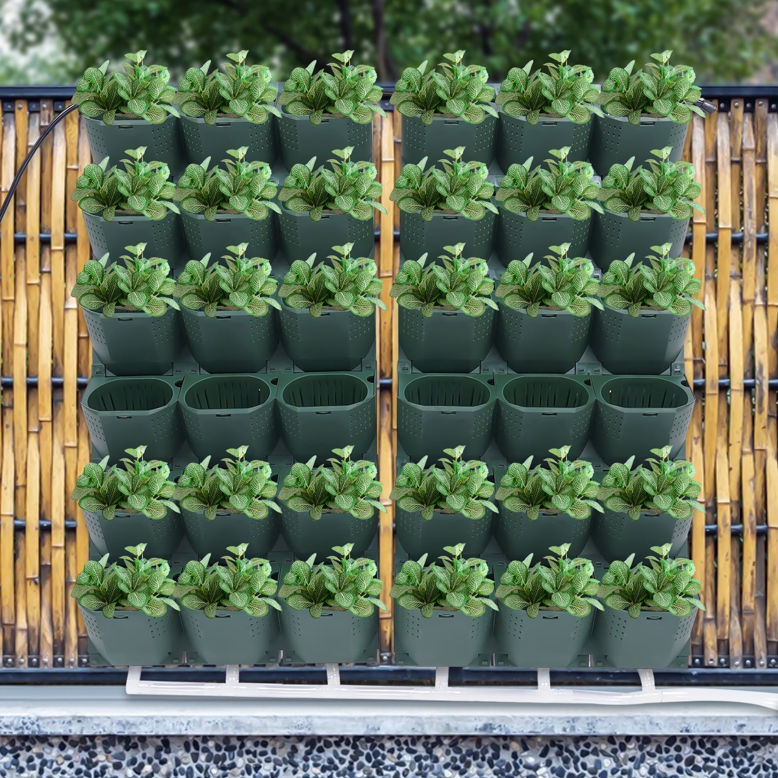 36 Pot Wall Flower Pot Vertical Wall Hanging Garden Planter Self-Watering System Flowers Pots Garden Growing System. Indoor Vegetable Planter Pot
