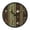 Featuring An Ornate Border Design, variant on Indoor 12' Voice-Activated Luminous Decoration Wall Clock With LED Night Light Grunge-style
