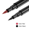 thumbnail image 4 of Uxcell 2pcs Marcadores de tela Tinta permanente Pintura Marcadores de tela Punta fina 2 colores para DIY Ropa Zapato, Negro, Rojo, 4 of 7