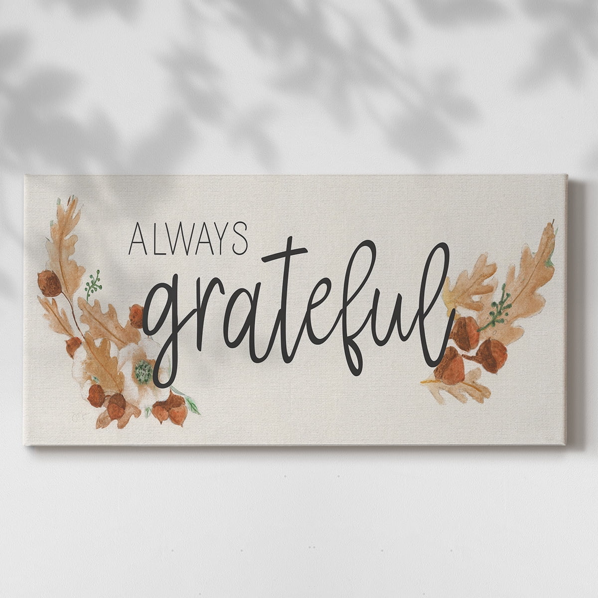 Always Grateful- Gallery Wrapped Canvas