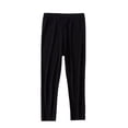 thumbnail image 2 of Uccdo 3-15Y Girls Casual Summer Leggings Solid Crop Leggings Stretch Tights Pants for School Wearing, Black, 2 of 8