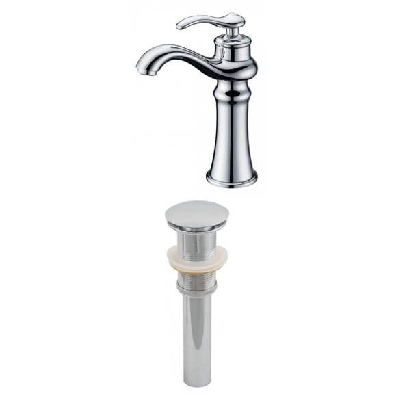 American Imaginations 2.5-in. W Bathroom Faucet Set Chrome AI-2002