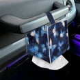 thumbnail image 7 of Psesaysky Tissue Box Cover Square, Blue Butterfly PU Leather Tissue Box Holder Waterproof ,Decorative Facial Organizer for Bathroom, Vanity Countertop, Car, 7 of 7