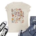 thumbnail image 3 of Womens Athletic Tops Loose Casual T Shirt Women Long Sleeve T Shirt Long Sleeved Tees for Women Sleeve Shirts for Summer Shirts Layering Sleeved Tee Summer Cute White XXL, 3 of 3