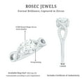 thumbnail image 4 of Rosec Jewels Cubic Zirconia Solitaire Engagement Ring for Women, Crossover Ring (8 mm, AAAA Quality), 14K White Gold, US 9.00, 4 of 7