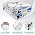thumbnail image 4 of Full Quilt Set 78''x90'', Coastal Blue Lightweight Bedspread Coverlet Set with 2 Pillow Shams, Ocean Nautical Lighthouse Starfish Anchor Breathable All Season Quilt Bedding for Bedroom/Guest Room, 4 of 9