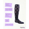 thumbnail image 3 of MeMoi  Floral Embroidery Roselle Sheer Tights - Girls - Female, 4-6, Black, 3 of 7