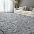 thumbnail image 5 of KIXINWA 5x7 Washable Large Area Rug for Living Room, Fluffy Shag Rug for Bedroom, Ultra Soft Plush Non Slip Carpet for Indoor Floor Bedside Nursery Kids Girls Room Dorm, Home Decor Aesthetic, Grey, 5 of 5