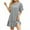 Gray, variant on CHGBMOK Casual Dresses for Women Fashion Casual Short Sleeve Round-Neck Ladies Dress Dresses,Sizes S-2XL