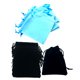 thumbnail image 1 of 100 Unids Bolsa de Lazo de Bolsas de Favor Boda / Bolsos de Regalos de Navidad Ajustables - Negro Azul Sunnimix Bolsas de lazo de terciopelo, 1 of 8