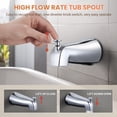 thumbnail image 5 of Wowow Single Handle 5-Spray Tub and Shower Faucet 1.8 GPM with High Pressure Showerhead in Polished Chrome (Valve Included), 5 of 8