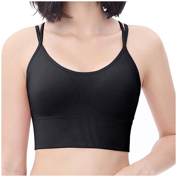 Darzheoy Sports Bras for Women Ladies Sports Bras Shockproof Large Size Wire-Free Rings Bra Yoga Fitness 90C/90D/95A/95B/95C/95D
