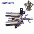 thumbnail image 2 of 2562026160 Aluminum Thermostat Housing Engine Coolant Water Pump Outlet fit for Hyundai Accent Matrix Kia Getz Rio, 2 of 6