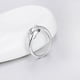 thumbnail image 4 of Anillos para mujer, regalos para mujer, anillo de delfines dorados, anillo abierto, anillo midi para el dedo meñique del pie, anillo plateado para mujer., 4 of 5