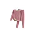 thumbnail image 1 of sweethay Conjunto de ropa interior térmica para mujer, calzoncillos largos cómodos para clima frío y cálido, ropa interior de cuello de Color Ropa interior Morado 2XL sweethay AP013725-07, 1 of 6