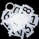 thumbnail image 2 of 1 Set 11Pcs hueco Número de dibujo plantillas de dibujo DIY Plantillas (blanco), 2 of 6