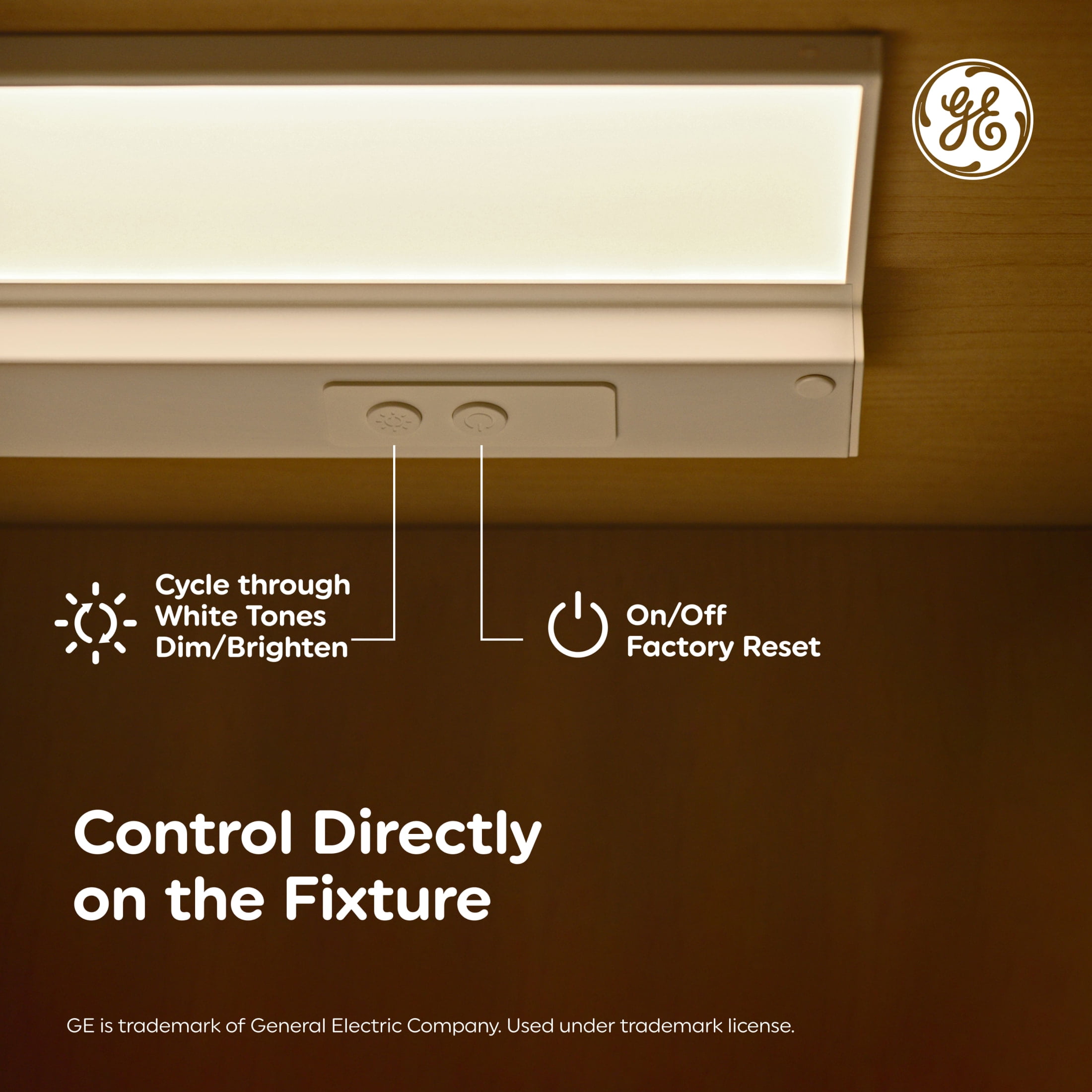 GE Cync Reveal Smart LED Under Cabinet Light Fixture, Color Changing Kitchen Light, 18in