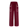 thumbnail image 4 of Womens Barrel Wide Leg Pants Plus Size Drawstring Waist Sweatpants 2025 Fall Winter Casual Trousers With Pockets, 4 of 7
