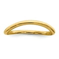 thumbnail image 3 of 925 Sterling Silver Stackable Expressions Polished Gold-plate Wave Ring Size: 10; for Adults and Teens; for Women and Men, 3 of 5