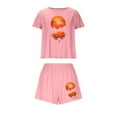 thumbnail image 2 of Censtreet Women's Pajama Sets Halloween Short Sleeve Pjs 2 Piece Top and Shorts Sleepwear Comfy Soft Lounge Sets S-XL, 2 of 9