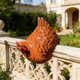 thumbnail image 5 of Adorno de valla exterior para gallinas y decoraciones de jardín, figurita decorativa de gallina para vallas, barandillas, paredes – Decoración fácil de instalar para el jardín de granja, set de 2, 5 of 5